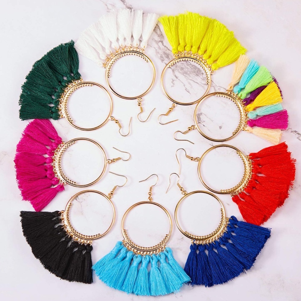 Multicolored Fashion Tassel Earrings **FREE WITH PURCHASE**